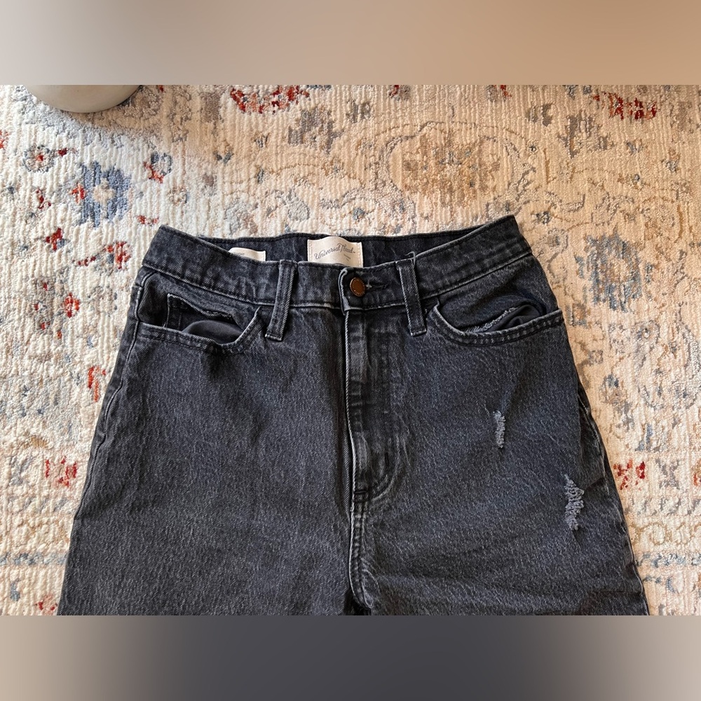 Universal Thread target High Rise Vintage straight black wash jeans size 4 27 - Picture 4 of 7